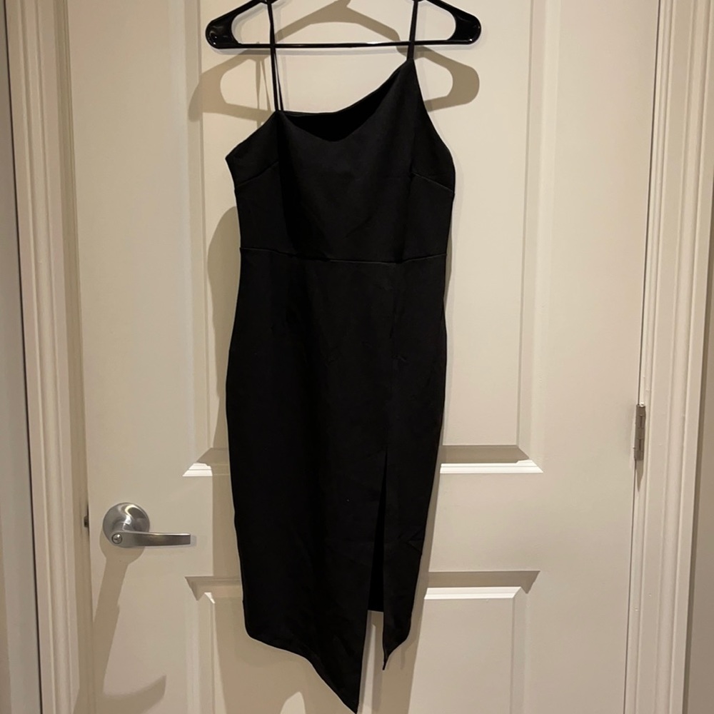 Bodycon side split midi dress